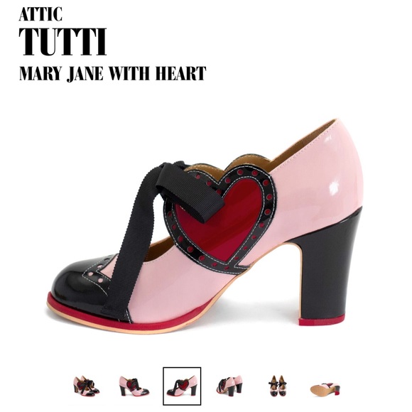 John Fluevog Attic heart ❤️ Mary Jane, size 7.5, fits more like 6.5. Pristine. - Picture 2 of 13